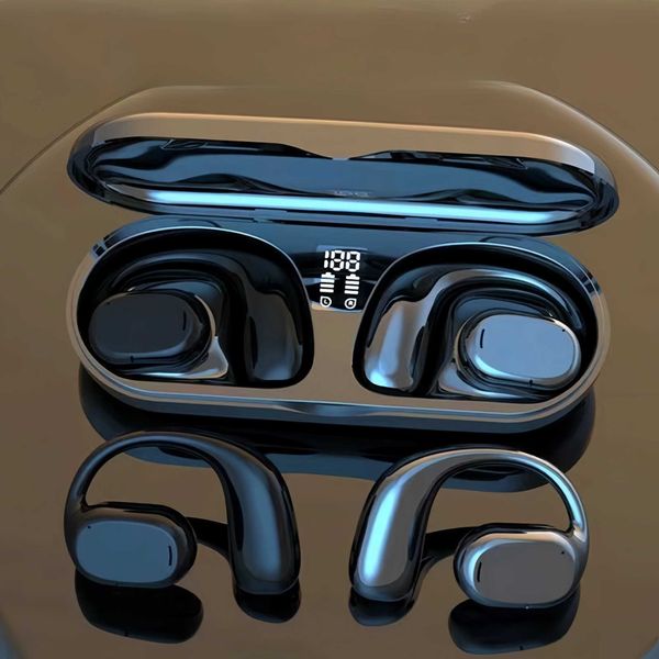OWS Wireless 5.3 Earbud Long Battery Life Earphone Led Display set Ear Hook Open Ear phone Z241218