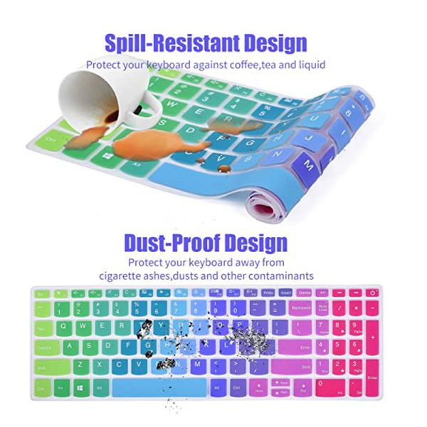 Laptop Keyboard Cover Skin for Lenovo Ideapad S340 S430 S340-15WL S340-15api 15.6 Inch Silicone Notebook Keyboard Protector