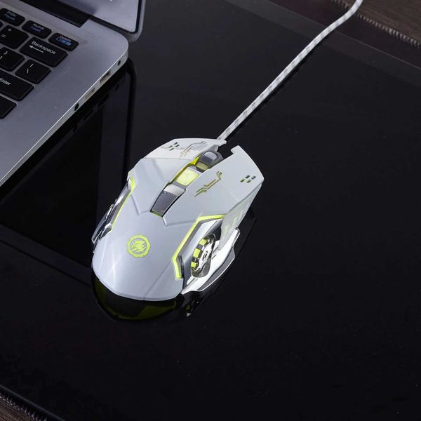 New Arrival Pro Gamer Gaming Mouse Adjustable Wired Optical LED Computer Mouse USB Cable Silent Mouse T250102