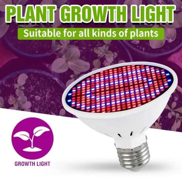 UooKzz LED Grow Light E27 Full Spectrum Phyto Lamp Plant Bulb Growth Light Hydroponics 126 200 300 Led Greenhouse Lamp Grow Tent Y240816