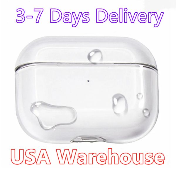 AP4 USA Stock air USB C pods pro volume control 2 3 4 2nd generation Headphone pods Accessories Solid Silicone Cute Protective Earphone Cove