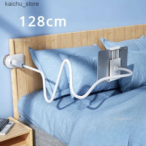 Cell Mounts Holders 128cm Phone Holder Stand Lazy Bracket Headrest Bed 360 Flexible Long Arms Clamp Mount for and 3.5~6.7 Device J241217