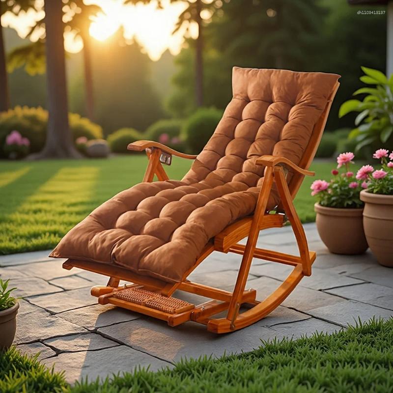 Pillow Patio Thick Chair For Office Chairs Rocking Solid Color Design Suitable All Seasons