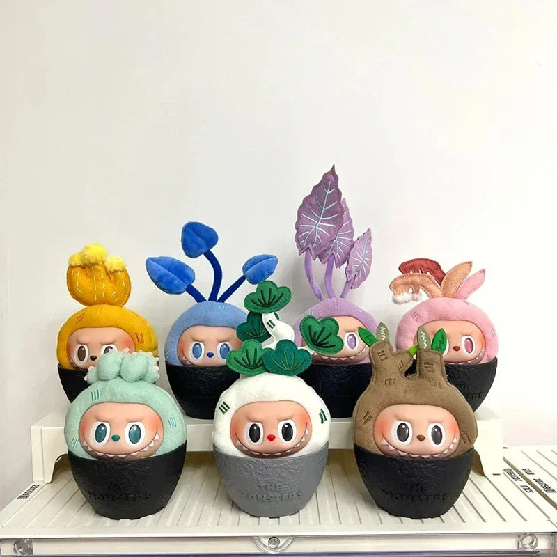 Labubu Potted Plant Series Mysterious Blind Box Action Figures Cute Fashion Trendy Model Dolls Room Decoration Kids Toy Gift W250623