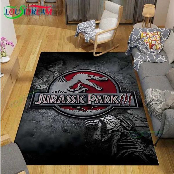 Carpets Dinosaur J-Jurassic Park Carpet Room Decor Floor Mats Bedroom Yoga Mat Photography Props Area Rug Birthday Gift Outdoor Rug J241113