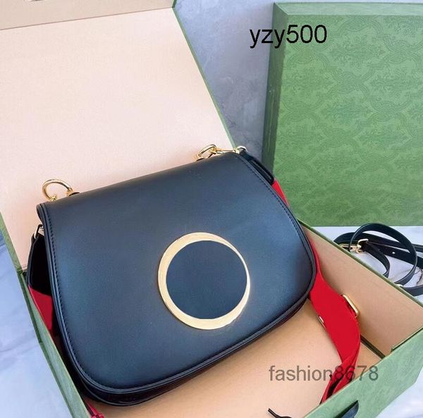 Evening Bags Blondie Shoulder Real Leather High Quality Crossbody Canvas Cotton Linen Lining Round Interlocking Desi gg&#039;&#039;gghandbag