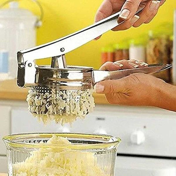 Stainless Steel Potato Ricer Masher Fruit Vegetable Press Juicer Crusher Squeezer Household Kitchen Cooking ToolsXJ240903