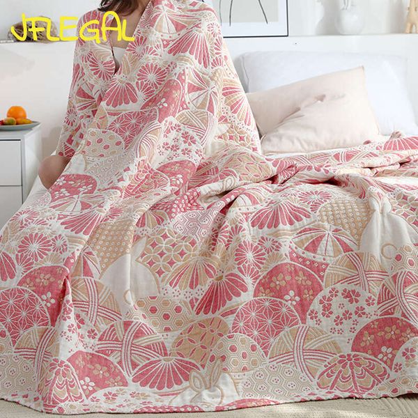 JFLEGAL Bohemian Style Cotton Throw Blanket Bedspread On The Warm Soft Breathable Comforter Sofa Cover Home Decor Summer Quilt
