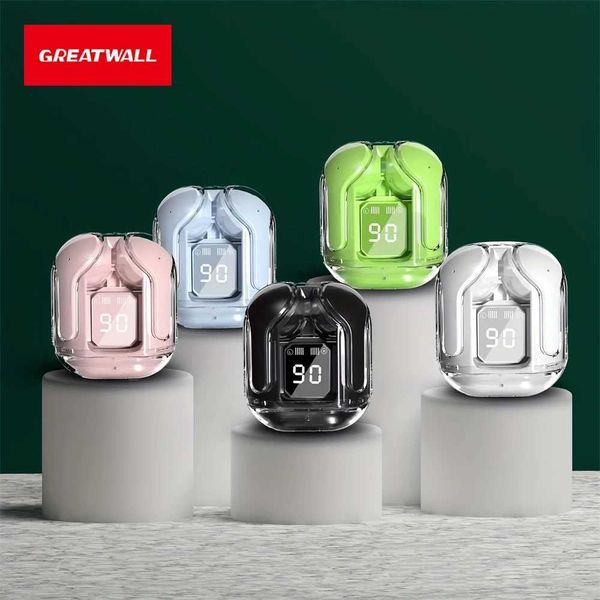 GREATWALL Earphone wireless Earbud Gaming set LED digital display music phones Z250115