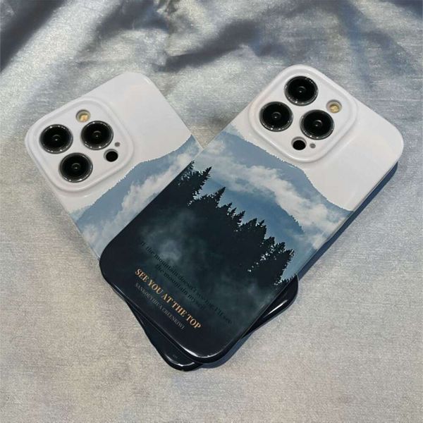 ddmygifts Ins Landscape Painting Suitable for 15 Promax Phone 14 All Inclusive 13 Pro Film 11 Hard Case 12 Male and Female XS A