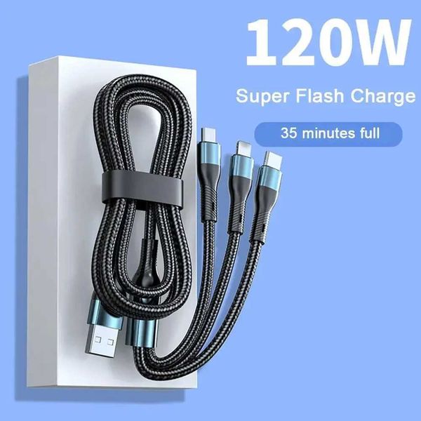 120W charging cable braided fast charging data cable suitable for Android fast charging cable Y250108