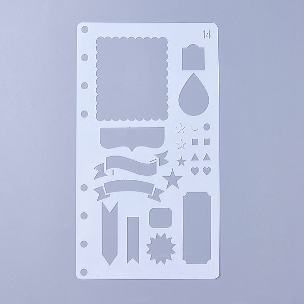 Plantillas de plantillas de pintura dibujo plástico