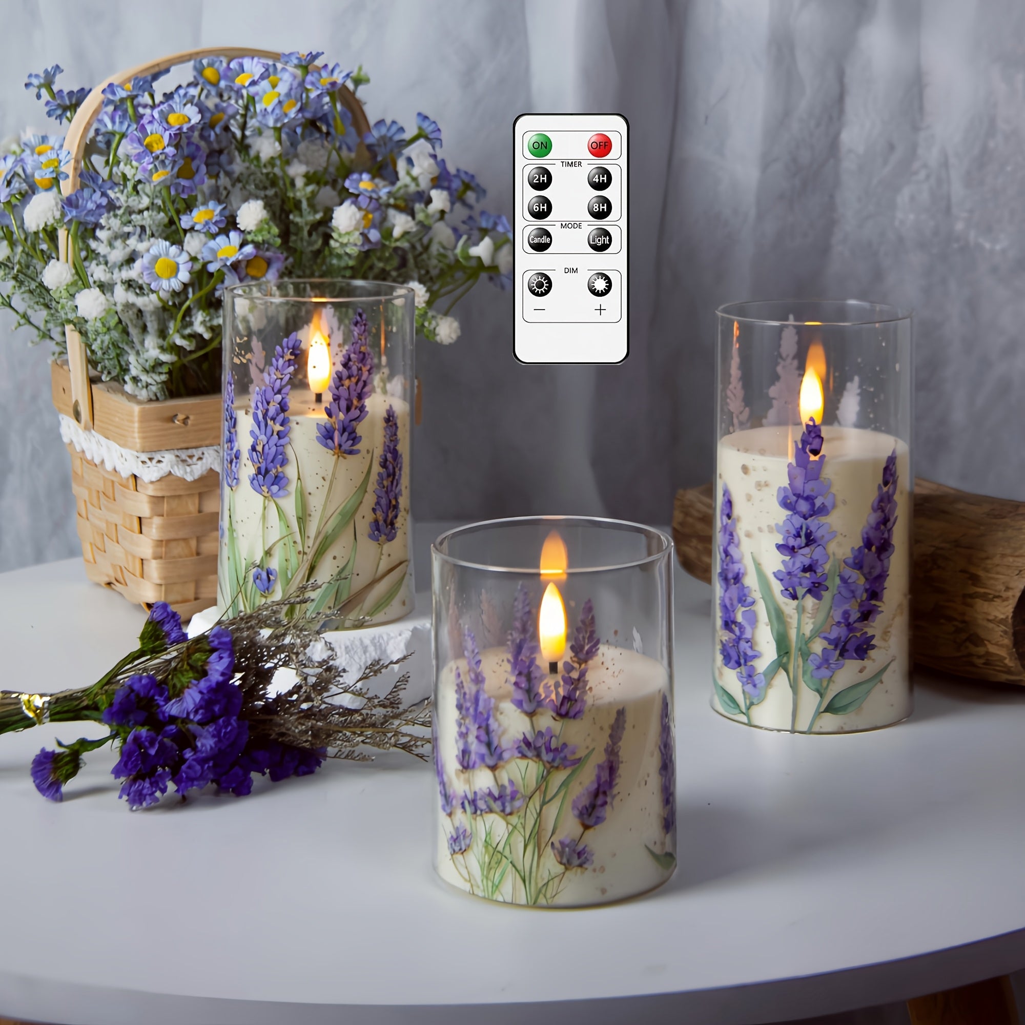 TEMU Flameless Led Candle With Remote Control, Battery-powered Led Candles With Timer, Fake Wax Candles For Home Wedding Decorations