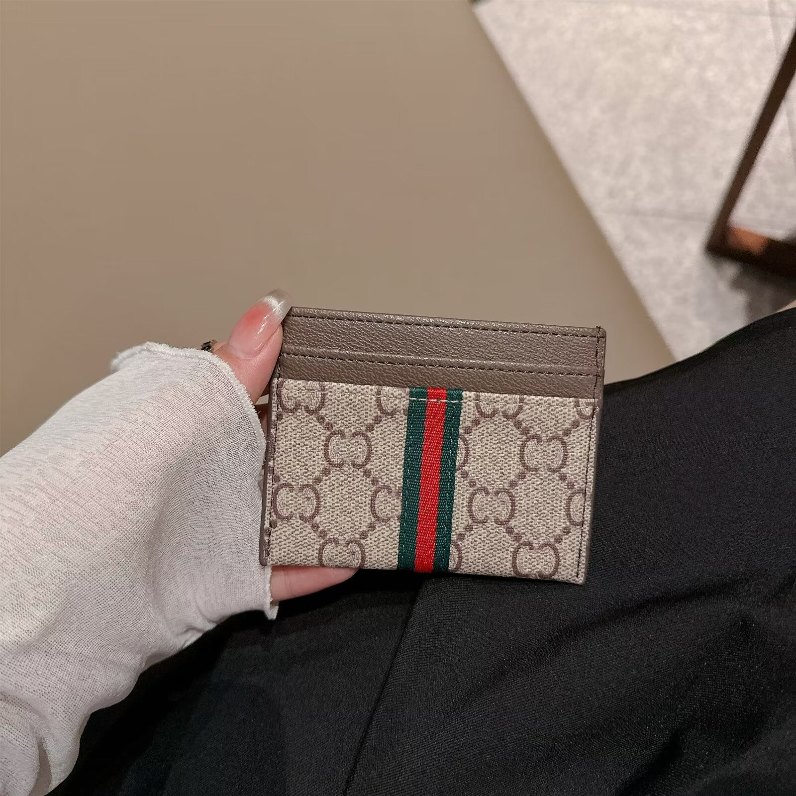 Designers Credit Holders Mini Wallets High Quality For Mens And Womens Genuine Leather Pure Color Card Holder Purses Wallet With Box