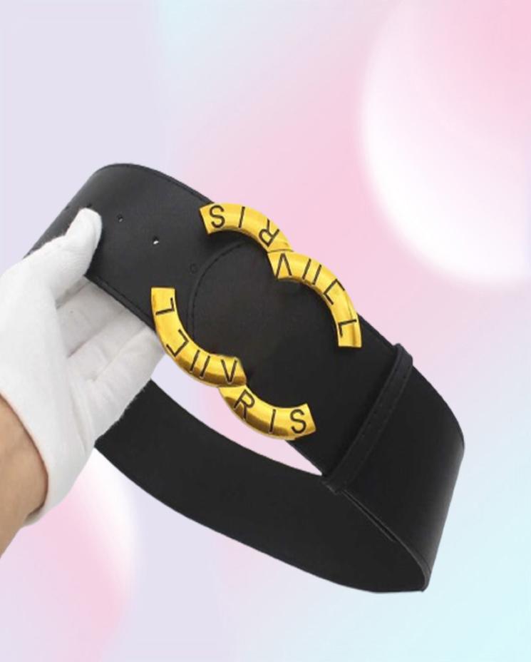 Designer Luxury Belt Fashion Womens Classic Letter Buckle Wide Soft Leather Strap Dress Waistband Versatile Pants Waistban8874322