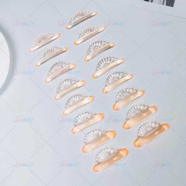 Libeauty Wholesale Glue Free Silicone Eyelash Perm Pads Sticky Lashes Rods Shield Lifting 3D Eyelash Curler Accessories Tools