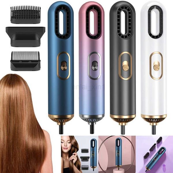 Mini Hair Dryer Anion Blow Dryer Multifunction Strong Wind Hair Blower 3 Gear Auto Off Hair Styling ToolY240729