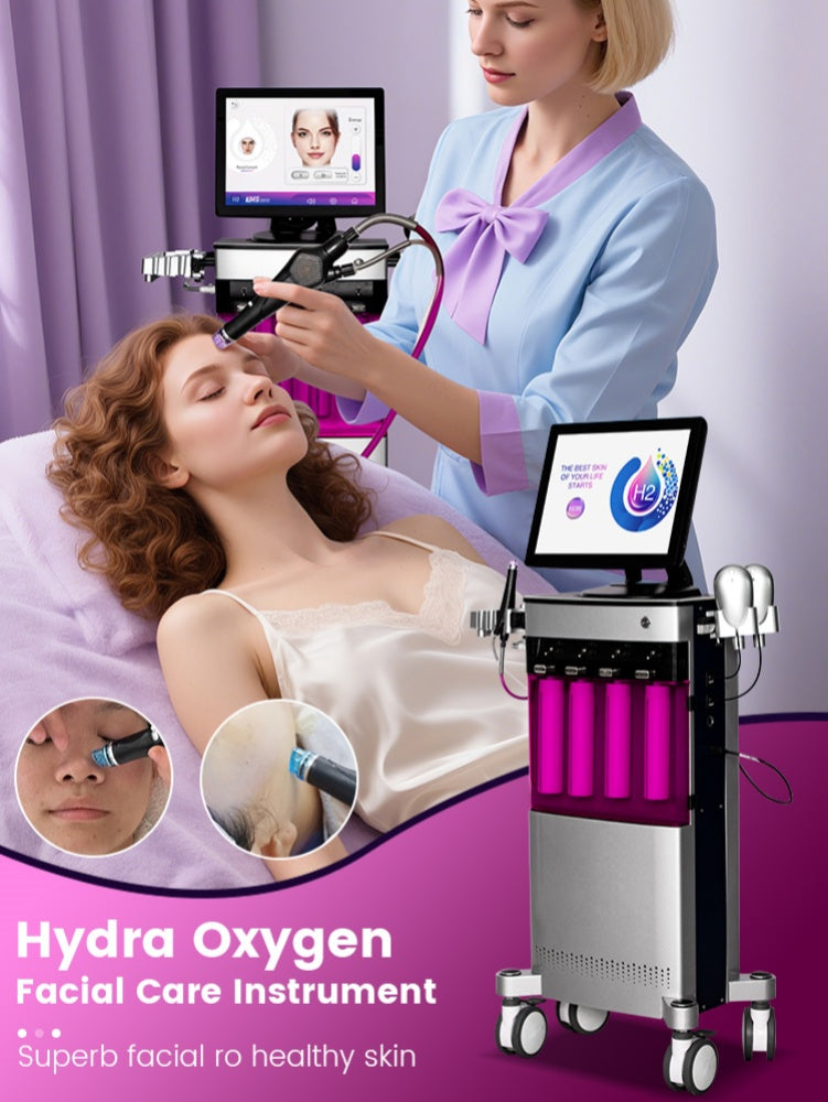 Face Lift Women Aesthetic Beauty Equipment Bubble Oxygenation Ultrasonic Scrubber Hydrodermabrasion Hydro and Facial Machine