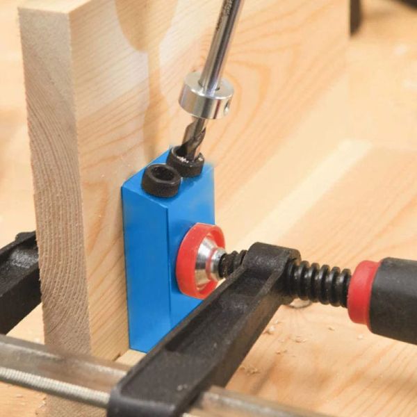 Twist Step Drill Bit With Stoper Locator For Kreg Jig Guide Manual Pocket Pilot Hole Depth Stop Collar 1-4 Hex Round Woodworking