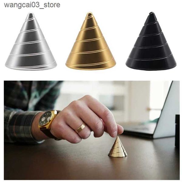 Decompression Toy Kinetic Desk Toy Spinner Anti Stress Metal Cone Gyroscope Juguetes Antiestres Ansiedad Office Funny Gadgets L240910