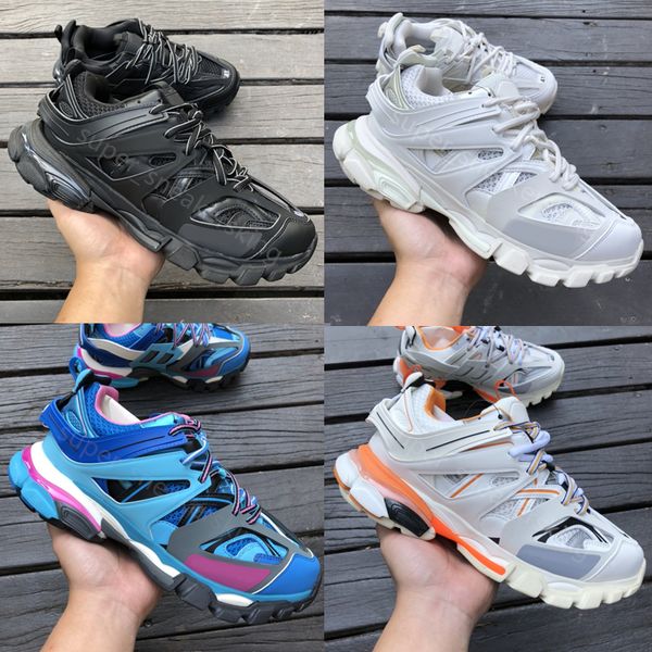 Paris Designer Track 3.0 Men Women Casual Shoes Triple S Sneakers White Black Leather Trainer Nylon Impresso Platform Sneaker 36-45