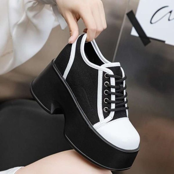 11cm Cow Suede Genuine Leather Platform Wedge Comfy Spring Fashion Chunky Sneaker Pumps Sneakers Summer Women Ankle Boots Shoes 7ab1d