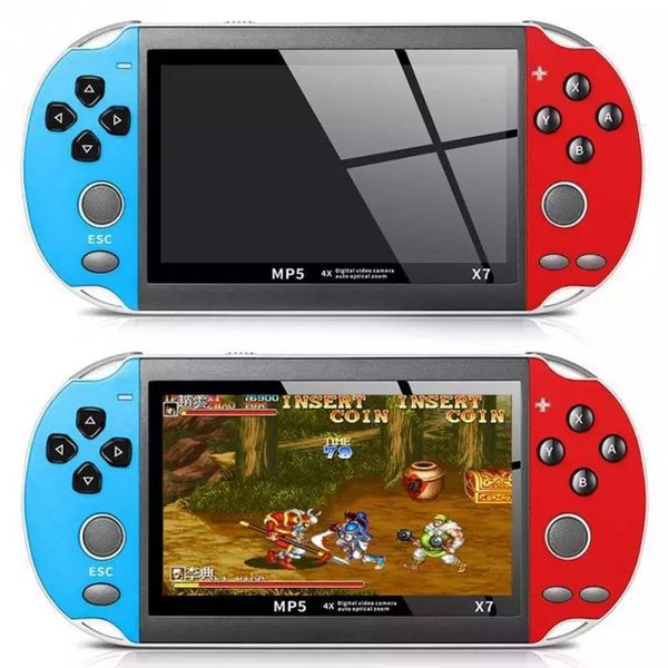 Portable Retro X7 Game Console Handheld 5.1 Inch Screen Video Games Consoles Game Player Real Camera Video