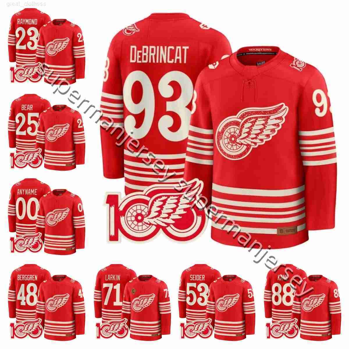 71 Dylans Larkins detroites hockey jersey red wingsS jersey 88 Patrick Kane Alex DeBrincat Moritz Seider Simon Edvinsson Yzerman John Gibson Lucas 2
