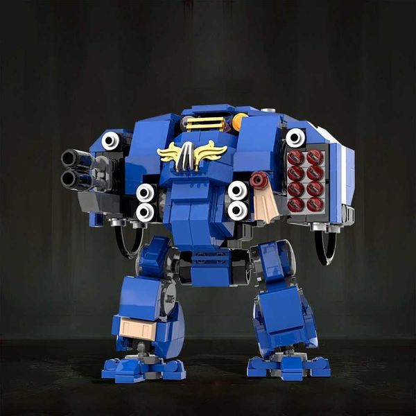 MOC-175634 Ballistus Dreadnought Mecha Warrior Model Building Blocks Battle Robot Puzzle Bricks Assemble Toys Creative Kids Gift X241228
