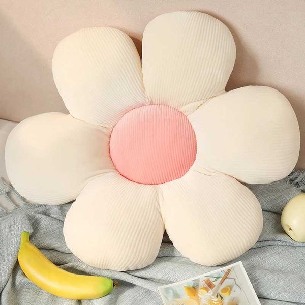 Cushion-Decorative Pillow Flower Plush Throw Soft Stuffed Cotton Cushion Living Bedroom Home Chair Decorative s Sofa Cushions Birthday Gifts