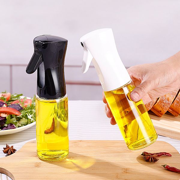 220ml Oil Spray Bottle Kitchen Cooking Olive Oil Dispenser Glass Bottles Camping BBQ Baking Vinegar Soy Sauce Sprayer Containers HW0399