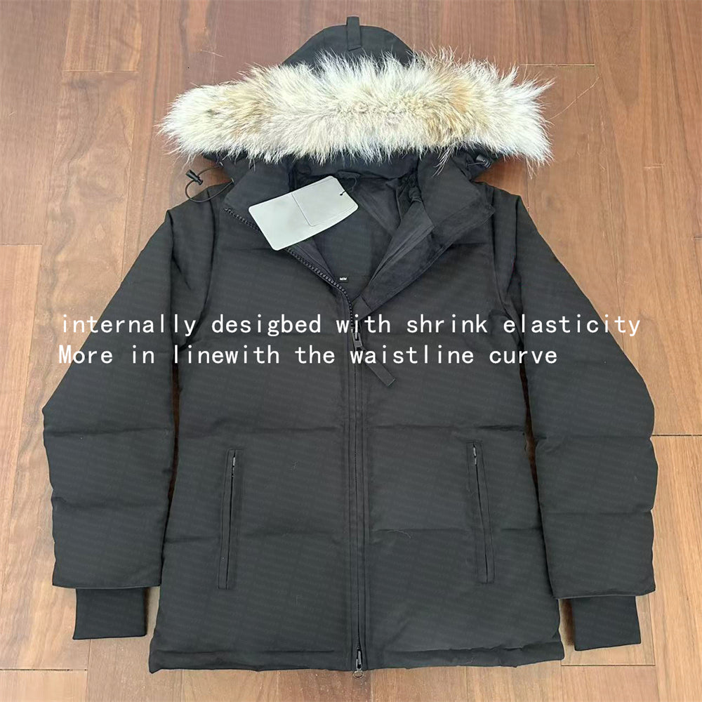 canada goosse coat women Down Parkas Puffer jackets Winter Parka Coat Real Wolf Fur Outdoor Wyndham Windbreaker Outerwear Removable Hooded jacket