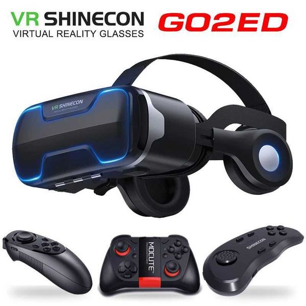 VR-AR Devices G02ED VR shinecon 8.0 Standard edition and headset version virtual reality 3D VR glasses headset helmets Optional control z250