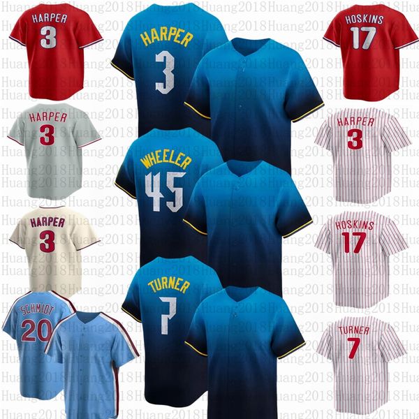 2024 Custom S-4XL New Men Women youth Baseball Jerseys Bryce Harpe Trea Turner Rhys Hoskins JT Realmuto Schwarber Stitch jersey
