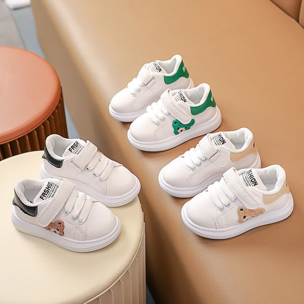 Sapatos infantis 2024 Spring Autumn Kids Sneakers Boys Sport Shoes Moda Cute Animal Girls