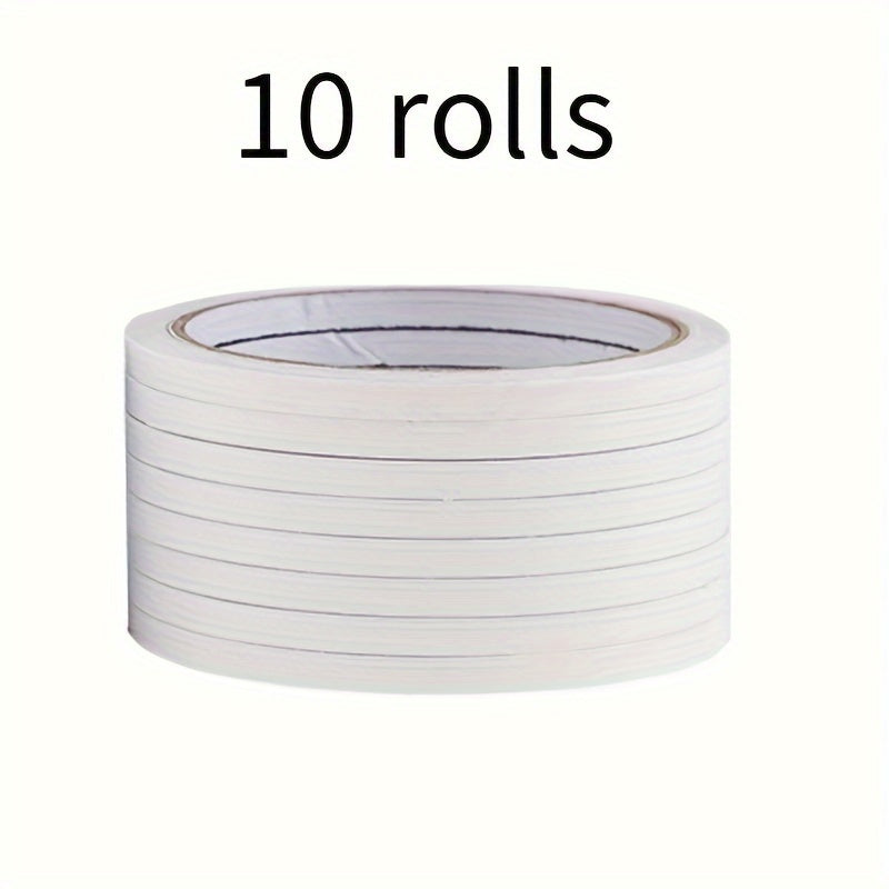 TEMU 10-20-40 Rolls Double Sided, Transparent Tape - Strong, Durable Adhesive For Office, School, Diy, Scrapbooking, Art, Crafts, Cards, Gift