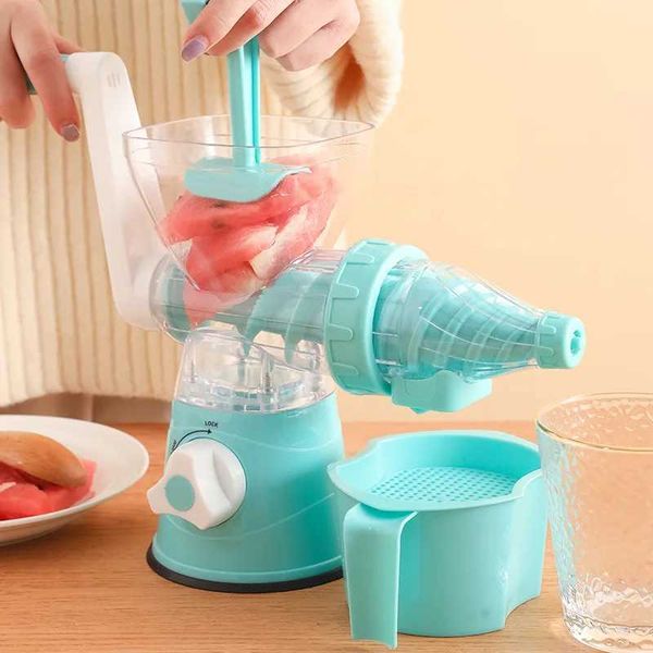Hand-crank Juicer Portable Food Processor Home Kitchen Small Squeezable Mini Juice Machine Watermelon Juice Orange JuiceXJ241223