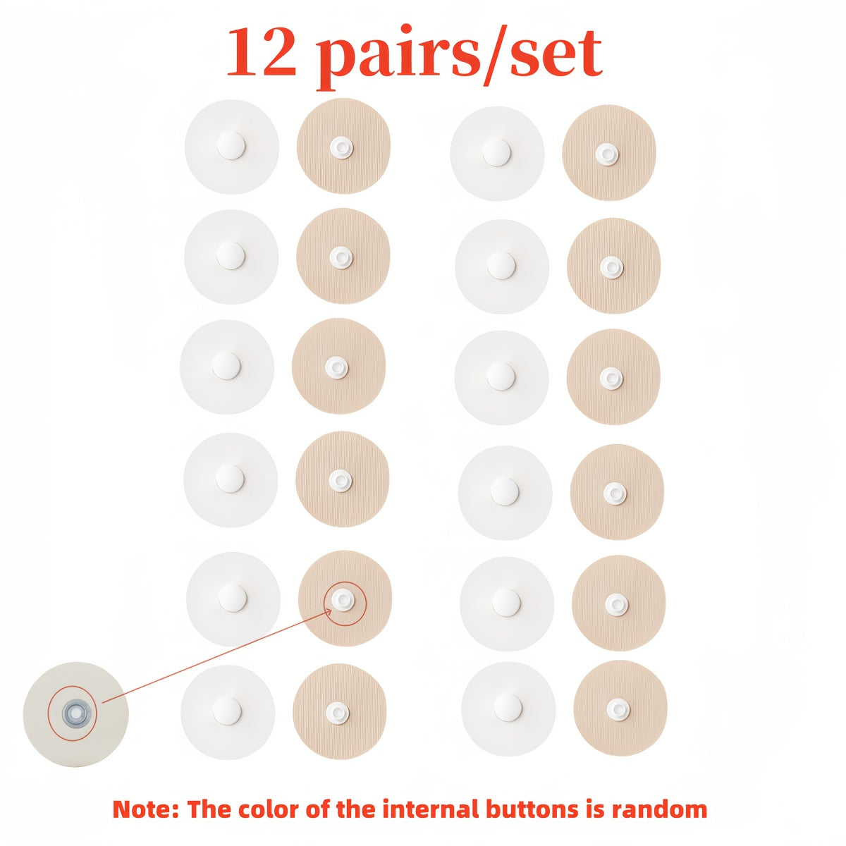 TEMU 12 Pairs Of Anti-slip Floor Mat Fixing Stickers - Strong Nylon Adhesive For Carpets, Rugs, And Quilts - Easy To Apply, Secure Floor Coverings,