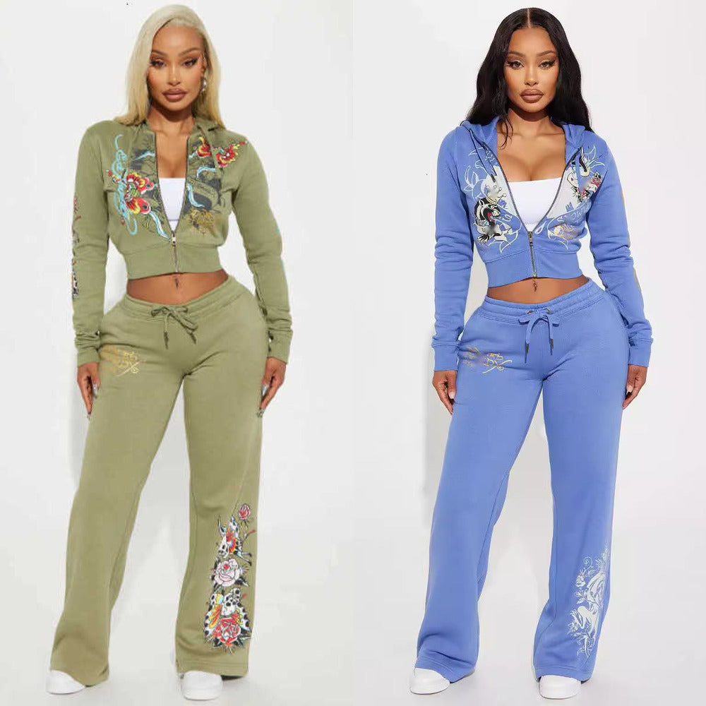 Designer Tracksuits For Womens Hoodies Fashion Positioning Printed Sweater Two Piece Set New Style Hooded Sweatshirt And Pants e1