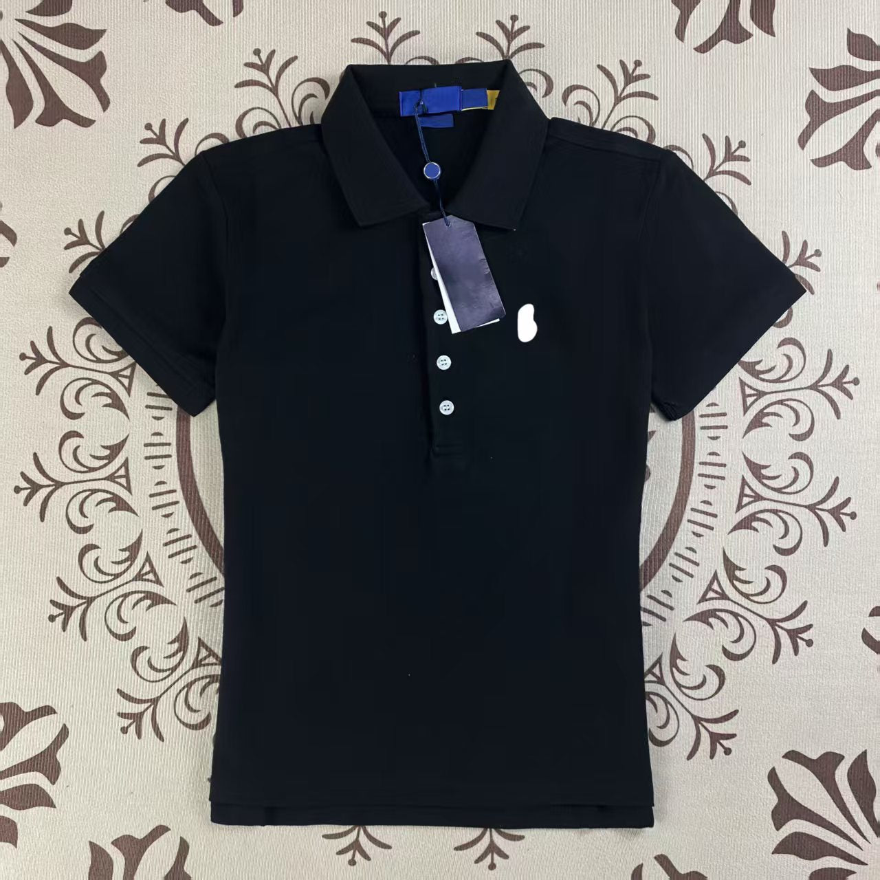 Designer Summer polos t shirt designer for womens embroidery blouses polo tshirts women tees t-shirts V-neck chemise femme Pure cotton top clothes p