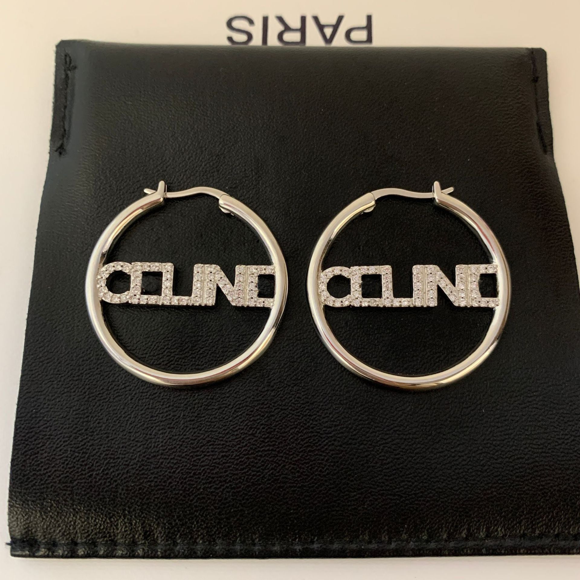 Hoop Earring Designer Jewellery Earrings For Women Diamond Rhinestone Earrings 2024 Girls Luxury Earrings With Original Box For Party