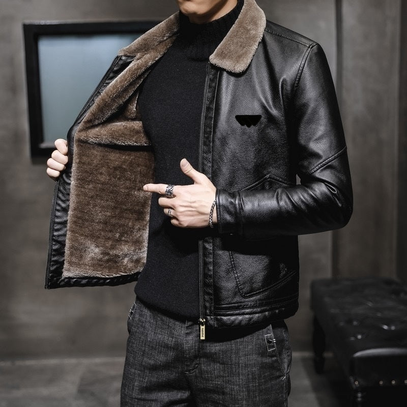 Mens Jackets men&#039;s leather jacket designer Plush Faux Leather hoodie classic men Womens letter Coat Outerwear jacket for Couples hooded Windpro