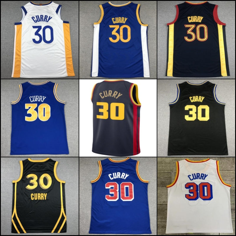 Stephen Curry Wiseman Basketball Jerseys Vintage Jersey Mens Shirts S-XXL 30 33 11 75th