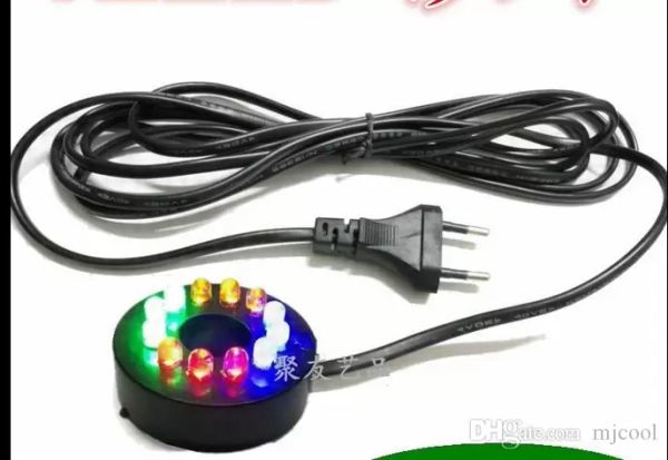AC 110-240V Rockery fountain aquarium diving 12LED lights Yongquan waterproof LED crafts water Underwater lights