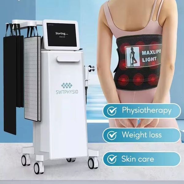 High frequency 448K CET RET 4 in 1 RF Shockwave for ED Treatment Maxlipo Pads Laser Slimming Cellulite Reduction Equipment