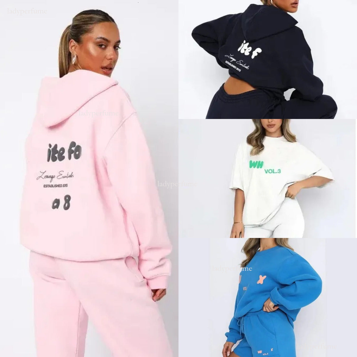 2025 AAA Fashion White Foxliness Set New Whitefoxsweatshirt Hoodie Tracksuit Sets Clothing Set Women Spring Autumn Winter Fashionable Sporty Long Sl