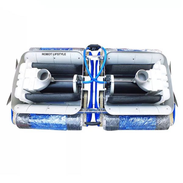 Dual Robot Pool Cleaner Vacuum Equipment 40m Cable Washer Wall Floor Remote Controller,APP Control for Big Swimming pool Outdoor