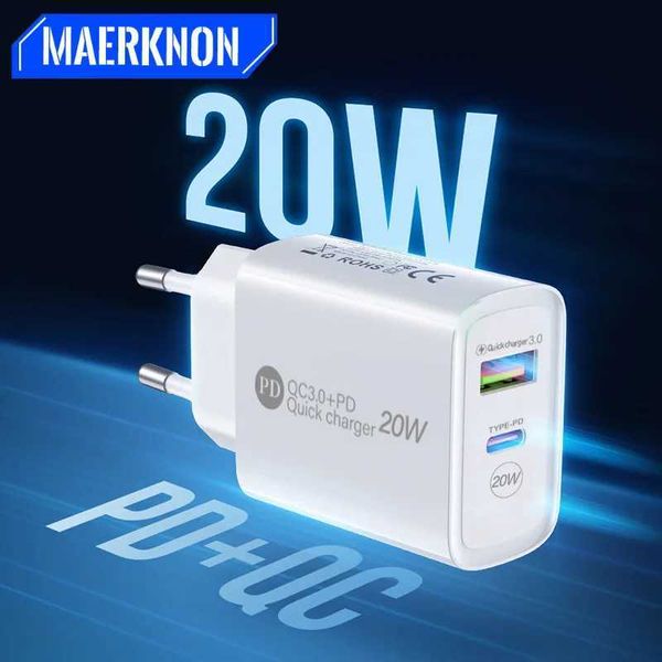 20W Quick Charge 3.0 Travel Charger QC 3.0 + pd Type C Charging Head EU US Standard Mobile Phone Charging Head Suitable for USB Y240830