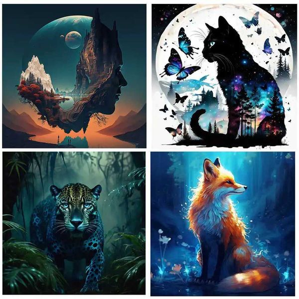 Jungle Leopard Wooden Puzzle DIY Puzzle Par Games Educational Gift for Kids Holiday Gift Intelligent Wood Jigs Toys Z250117