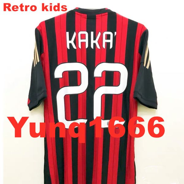 Retro soccer jerseys 95 96 06 07 09 10 13 14 KAKA RONALDINHO WEAH Maldini football shirts 2006 2007 2008 2009 2010 Classics Vintage PIRLO BA
